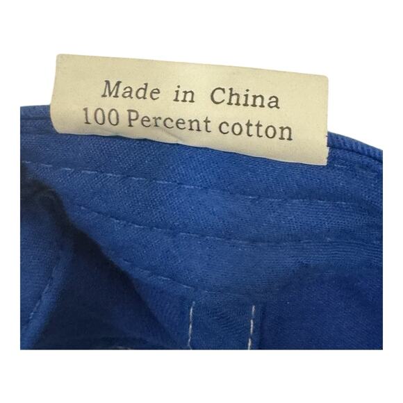 New Fastenal Baseball Cap Hat Adjustable Strapback Blue White Stitch 100% Cotton - Picture 7 of 9